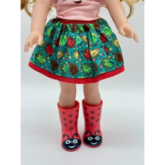 American Girl Wellie Wishers Willa 14.5" doll original outfit Welliewishers Toy - Picture 3 of 10